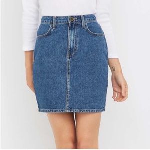 UO denim mini skirt